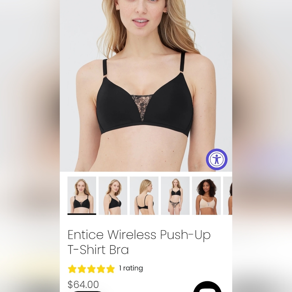 Skarlett Blue Entice Wireless Push-Up T-shirt Bra 32DD